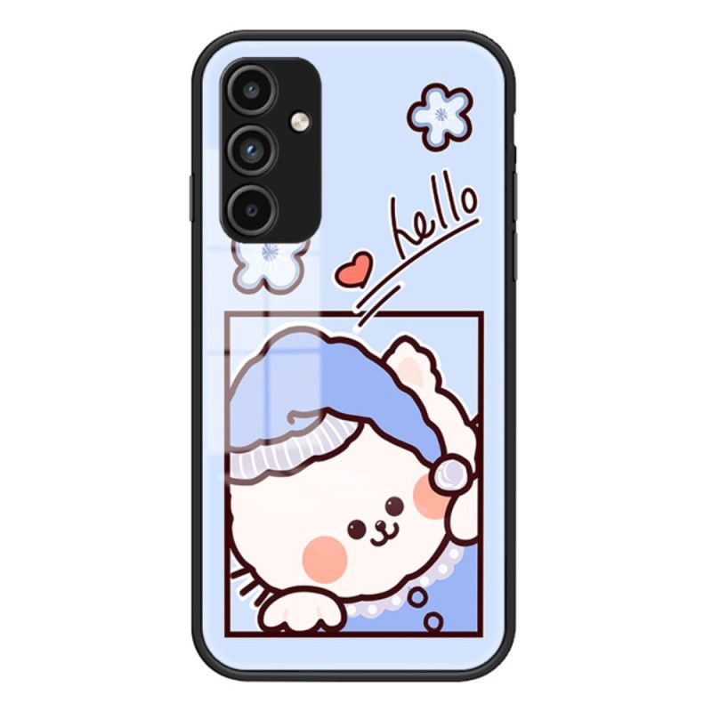 Hoesje Voor Samsung Galaxy A15 Cartoon Gehard Glas