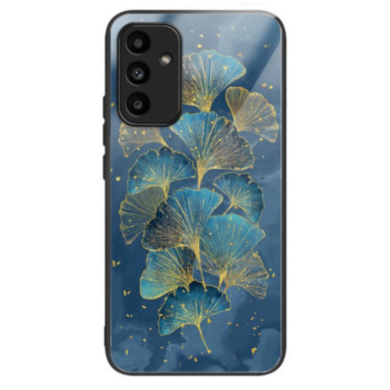 Hoesje Voor Samsung Galaxy A15 Ginkgobladeren Van Gehard Glas