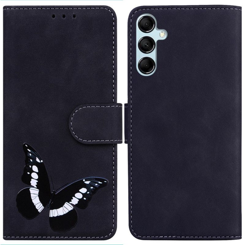 Leren Hoesje Voor Samsung Galaxy A15 Vlinderprint