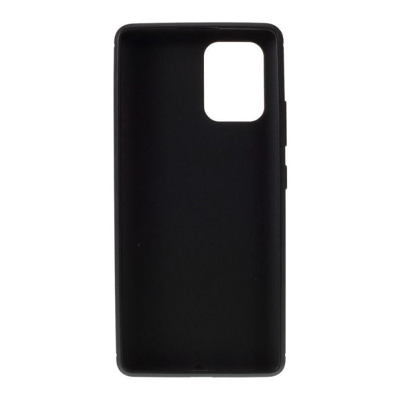 Case Hoesje Samsung Galaxy S10 Lite Rood Zwart Telefoonhoesje Enkele Koolstofvezel