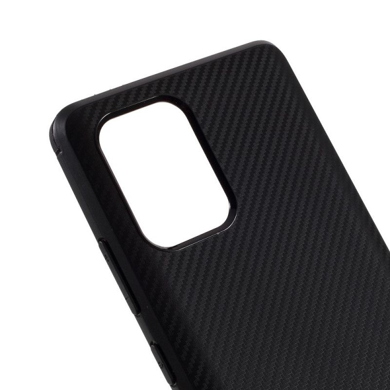 Case Hoesje Samsung Galaxy S10 Lite Rood Zwart Telefoonhoesje Enkele Koolstofvezel