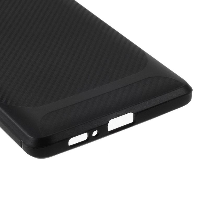 Case Hoesje Samsung Galaxy S10 Lite Rood Zwart Telefoonhoesje Enkele Koolstofvezel