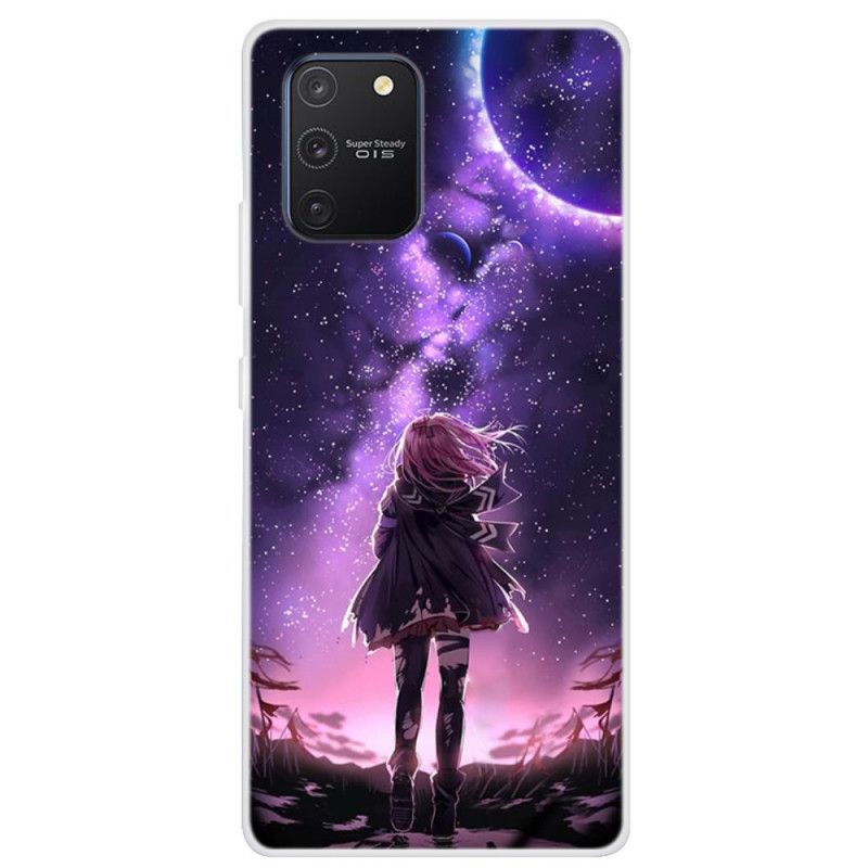 Cover Hoesje Samsung Galaxy S10 Lite Telefoonhoesje Magische Volle Maan