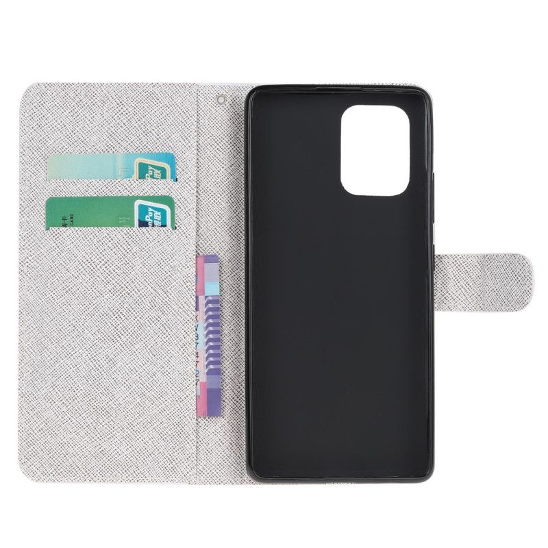 Flip Case Leren Samsung Galaxy S10 Lite Libellen Met String