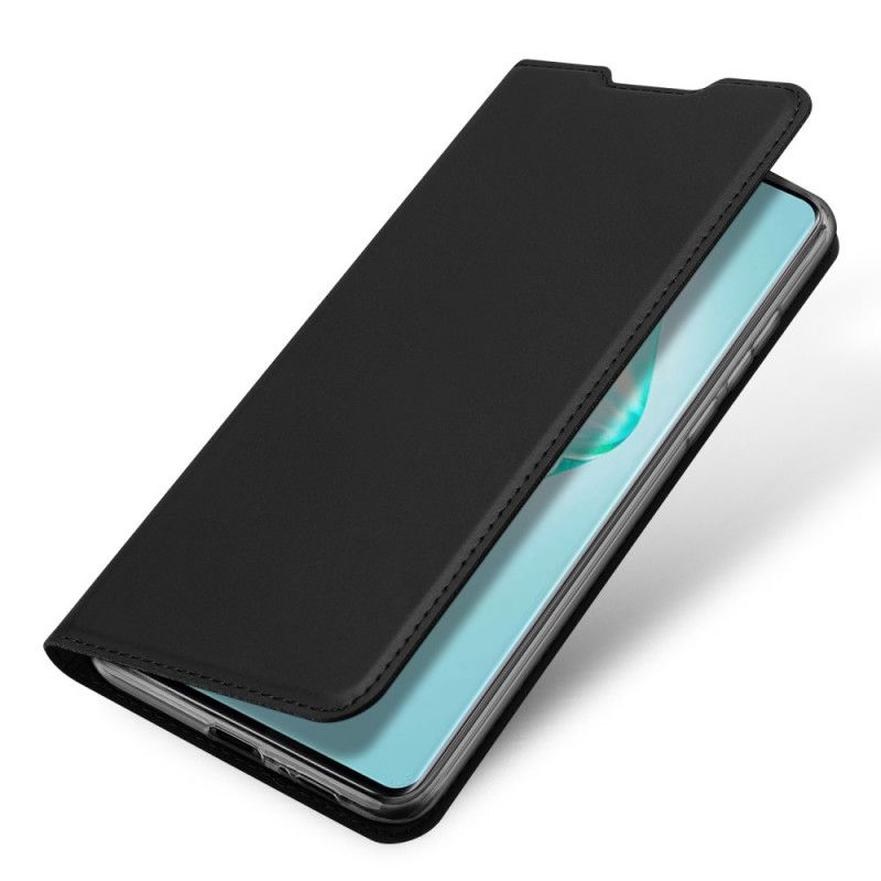 Folio-hoesje Samsung Galaxy S10 Lite Marineblauw Zwart Pro Dux Ducis Huid