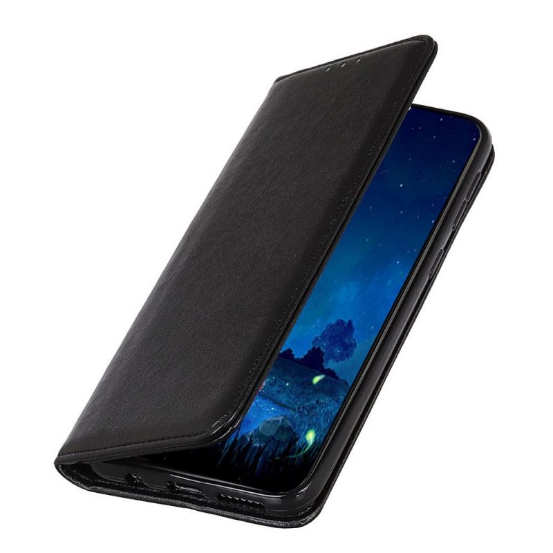 Folio-hoesje Samsung Galaxy S10 Lite Rood Zwart Structuur Van Splitleder