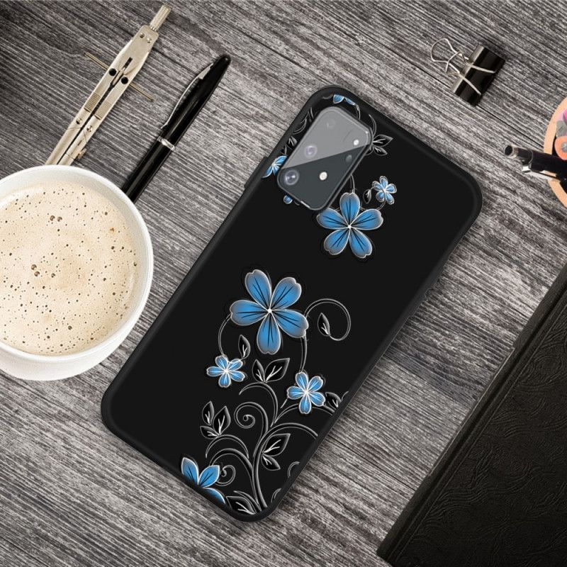 Hoesje Samsung Galaxy S10 Lite Blauwe Bloemen