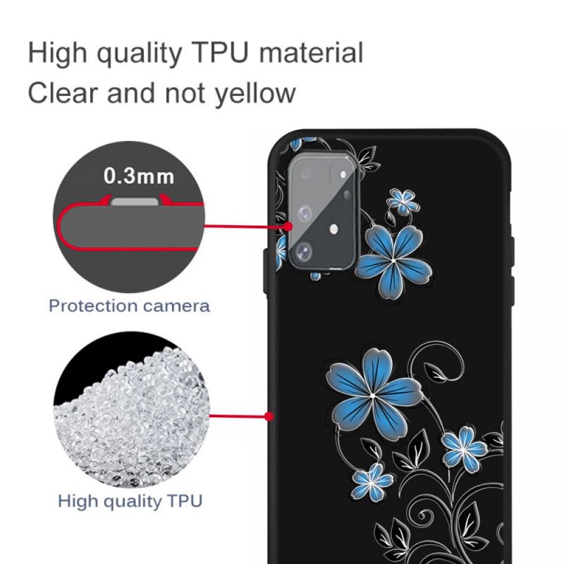 Hoesje Samsung Galaxy S10 Lite Blauwe Bloemen