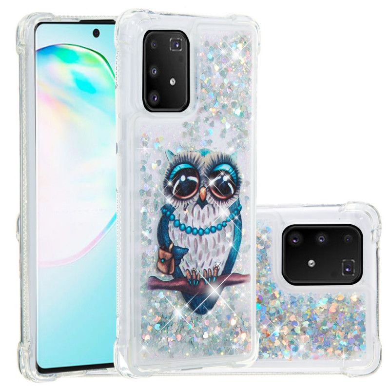 Hoesje voor Samsung Galaxy S10 Lite Miss Uil Glitter