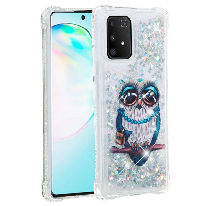 Hoesje voor Samsung Galaxy S10 Lite Miss Uil Glitter