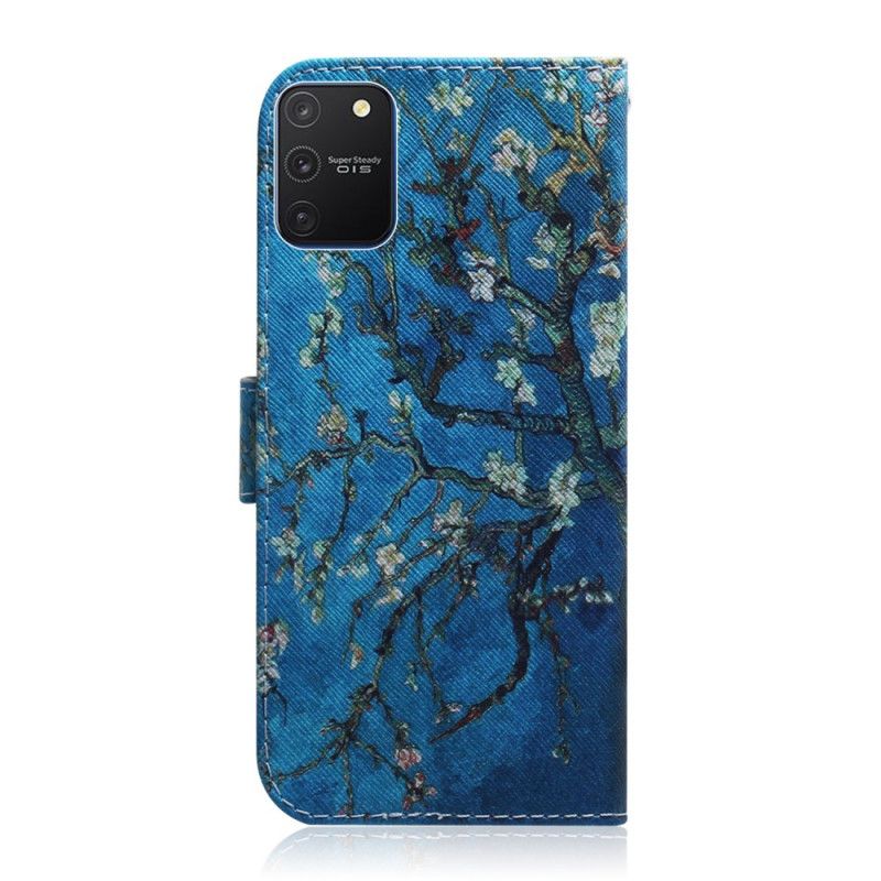 Leren Hoesje Samsung Galaxy S10 Lite Bloeiende Boomtak