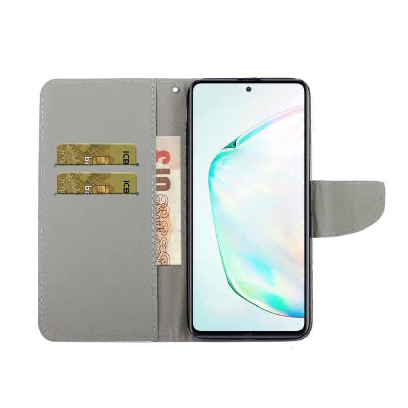 Leren Hoesje Samsung Galaxy S10 Lite Kat Leef Het Met String