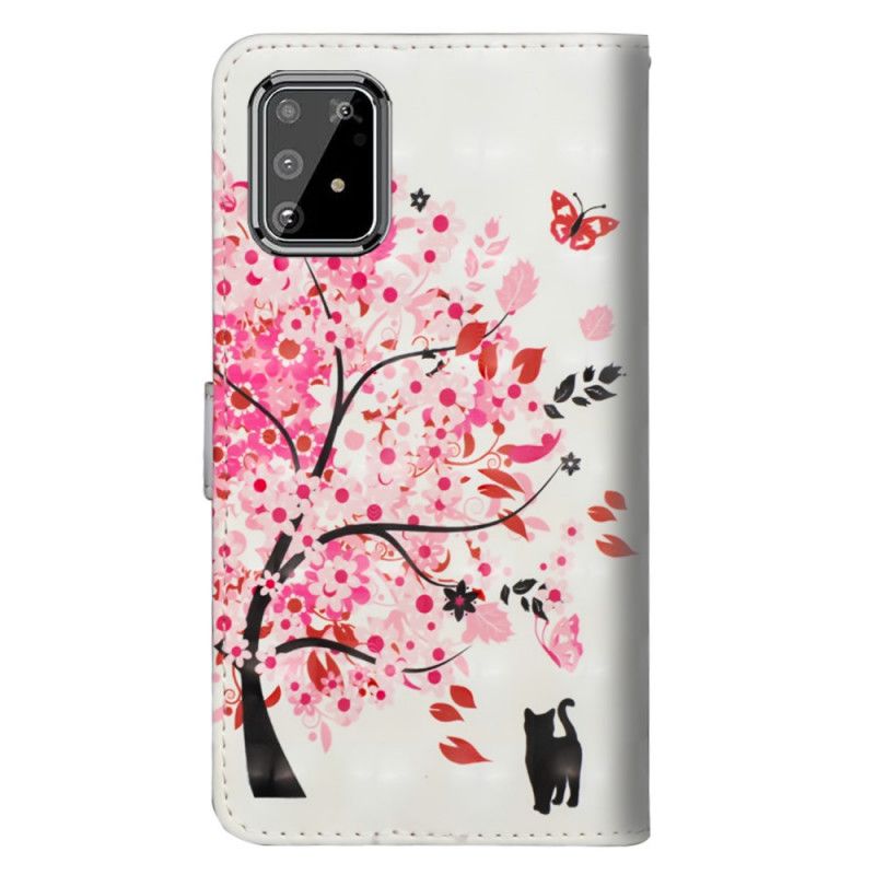 Leren Hoesje Samsung Galaxy S10 Lite Telefoonhoesje Roze Boom