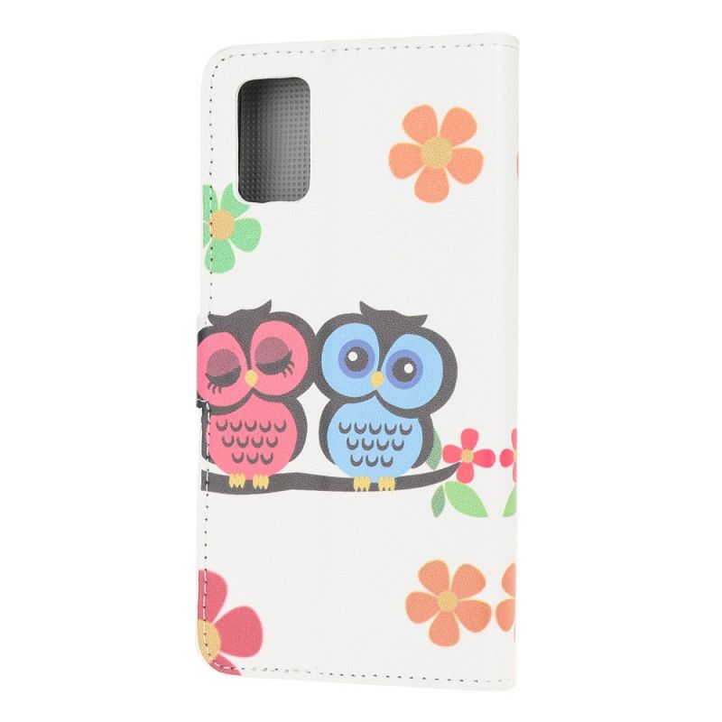 Leren Hoesje Samsung Galaxy S10 Lite Uilenfamilie