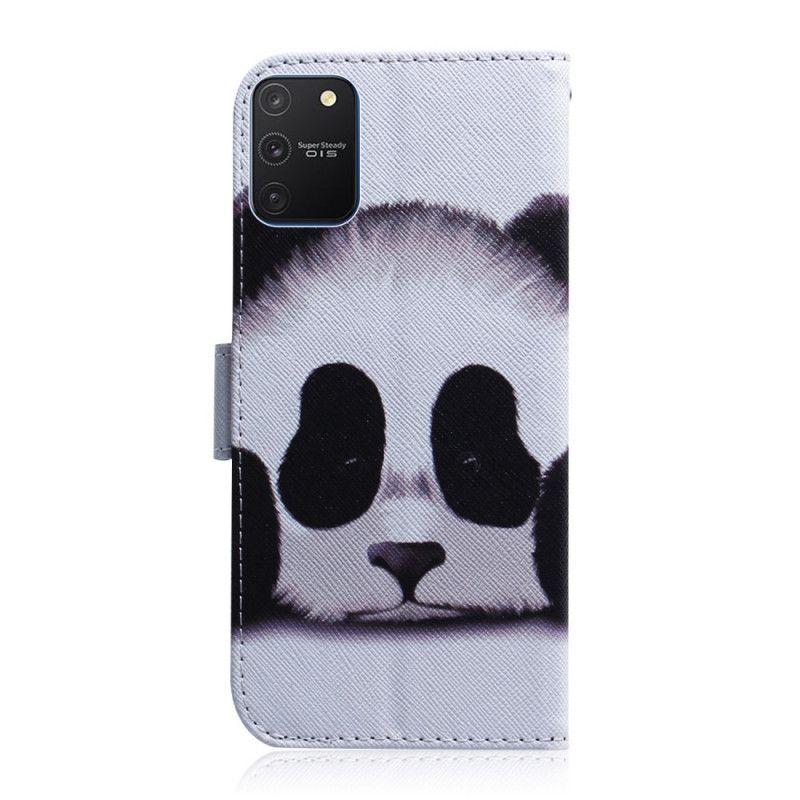 Leren Hoesje voor Samsung Galaxy S10 Lite Pandagezicht