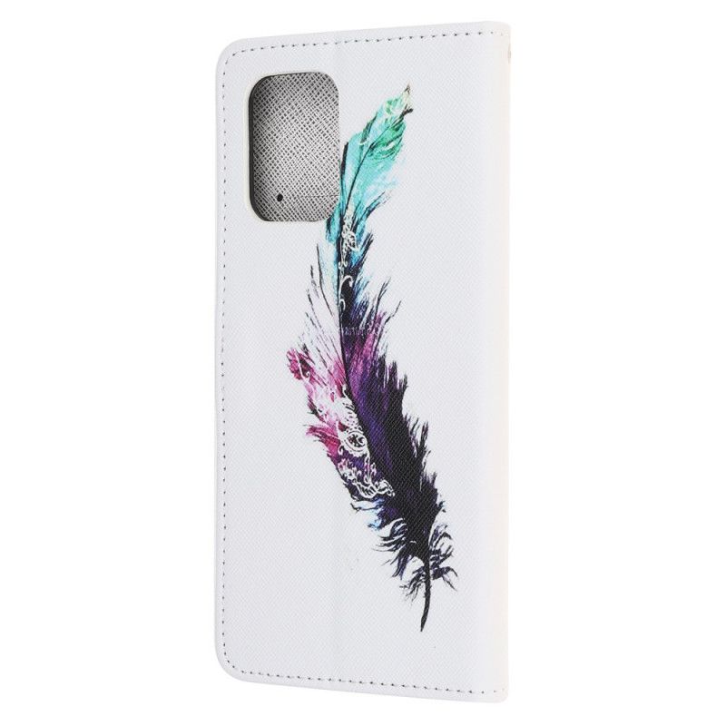 Leren Hoesje voor Samsung Galaxy S10 Lite Veer Met String