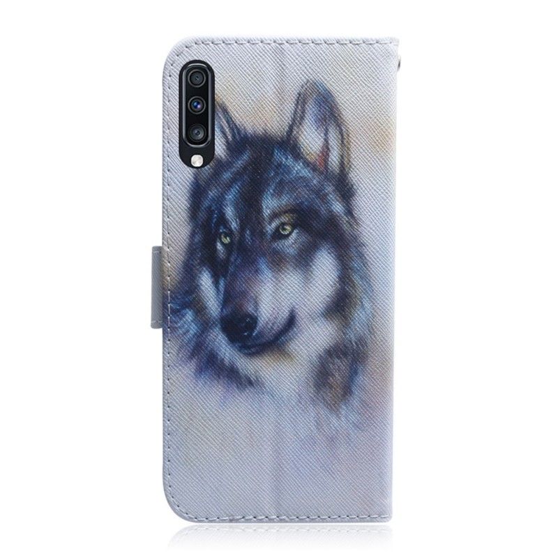 Bescherming Hoesje Samsung Galaxy A70 Telefoonhoesje Honden Blik