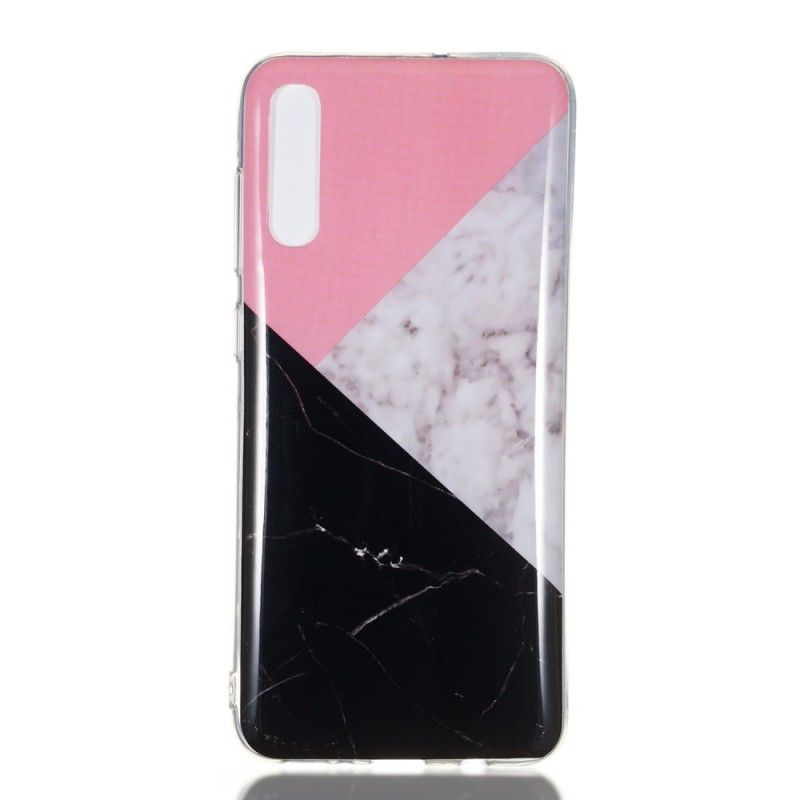 Case Hoesje Samsung Galaxy A70 Telefoonhoesje Geometrisch Marmereffect