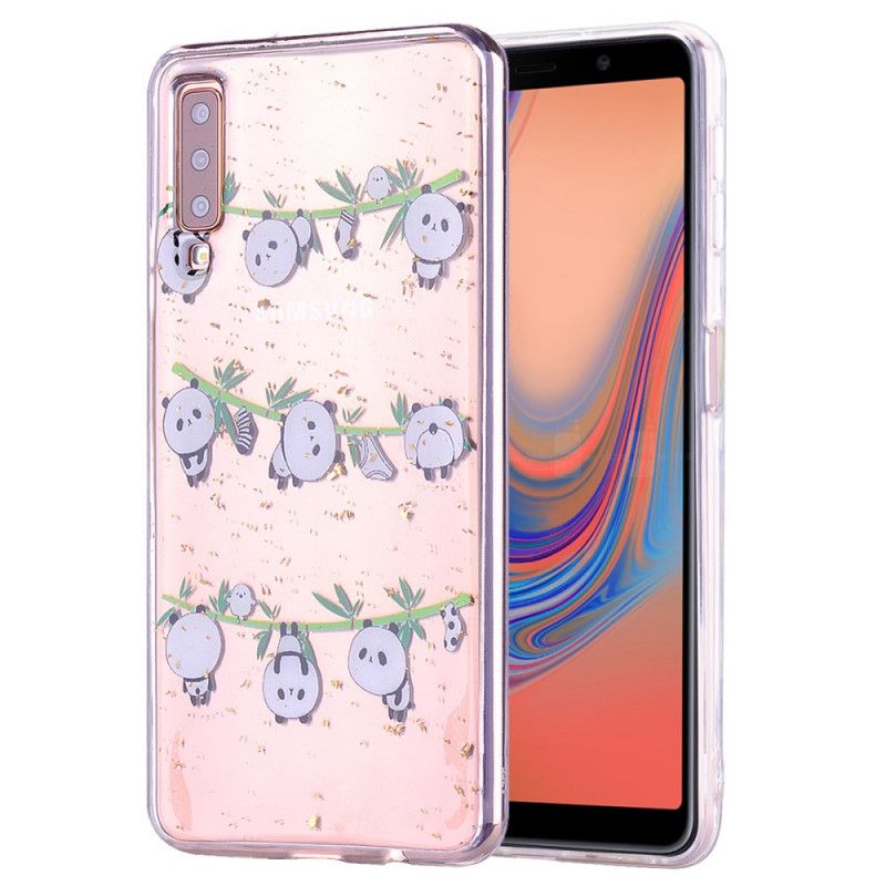 Case Hoesje Samsung Galaxy A70 Telefoonhoesje Leuke En Glitterpanda'S