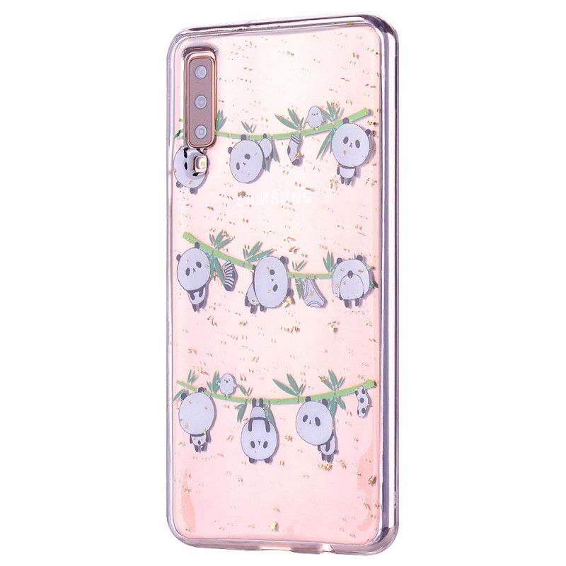 Case Hoesje Samsung Galaxy A70 Telefoonhoesje Leuke En Glitterpanda'S