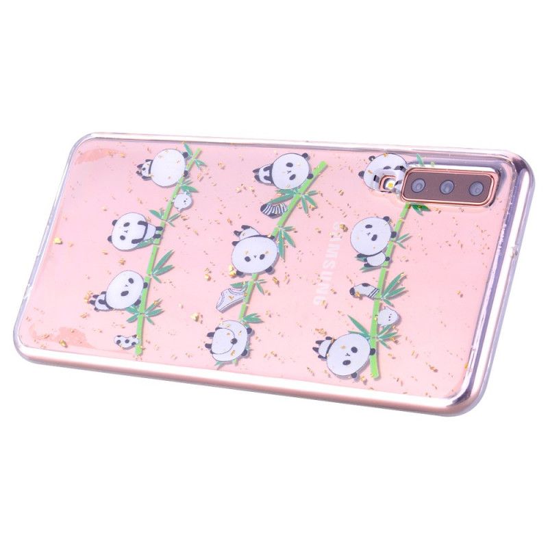 Case Hoesje Samsung Galaxy A70 Telefoonhoesje Leuke En Glitterpanda'S