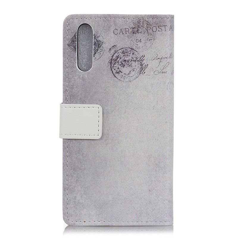 Cover Folio-hoesje Samsung Galaxy A70 Telefoonhoesje Reizende Kat