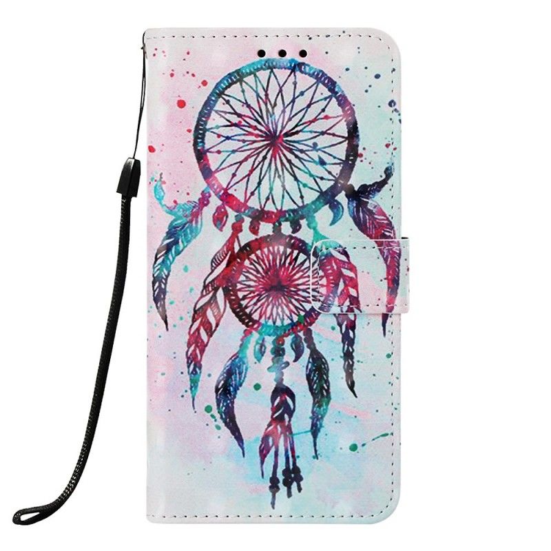 Cover Folio-hoesje Samsung Galaxy A70 Telefoonhoesje Rode Dromenvanger