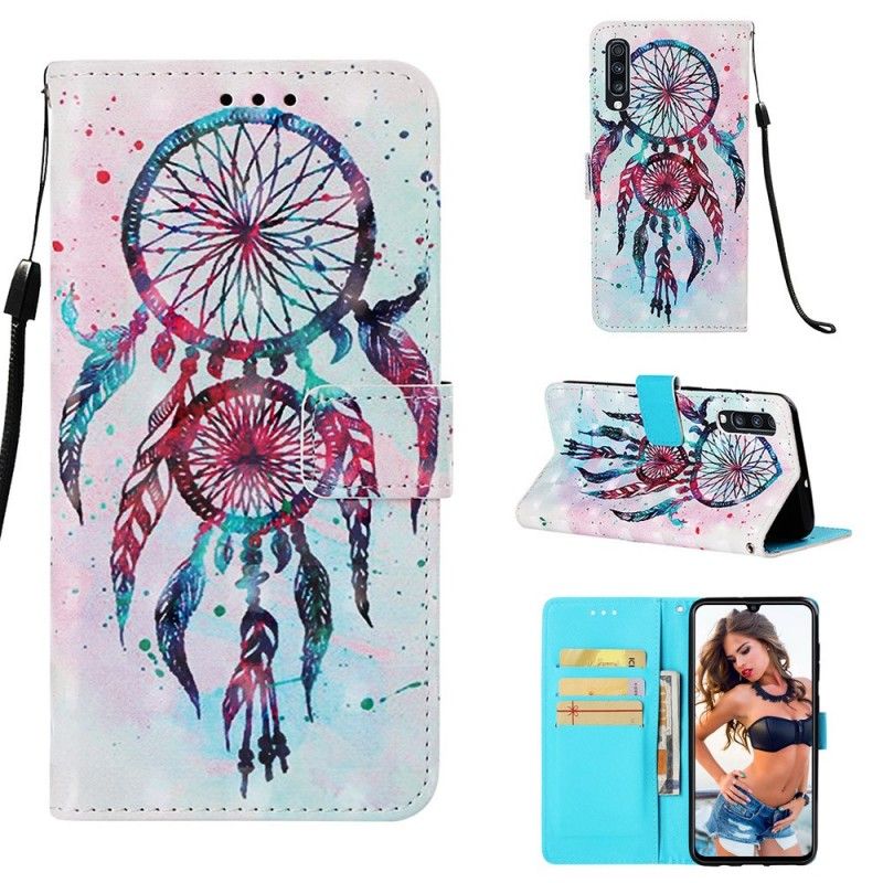 Cover Folio-hoesje Samsung Galaxy A70 Telefoonhoesje Rode Dromenvanger