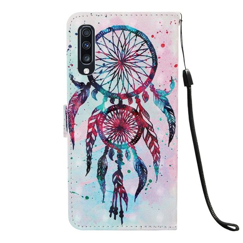 Cover Folio-hoesje Samsung Galaxy A70 Telefoonhoesje Rode Dromenvanger