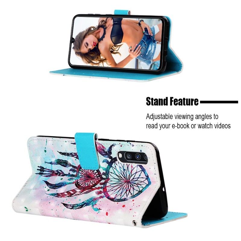 Cover Folio-hoesje Samsung Galaxy A70 Telefoonhoesje Rode Dromenvanger