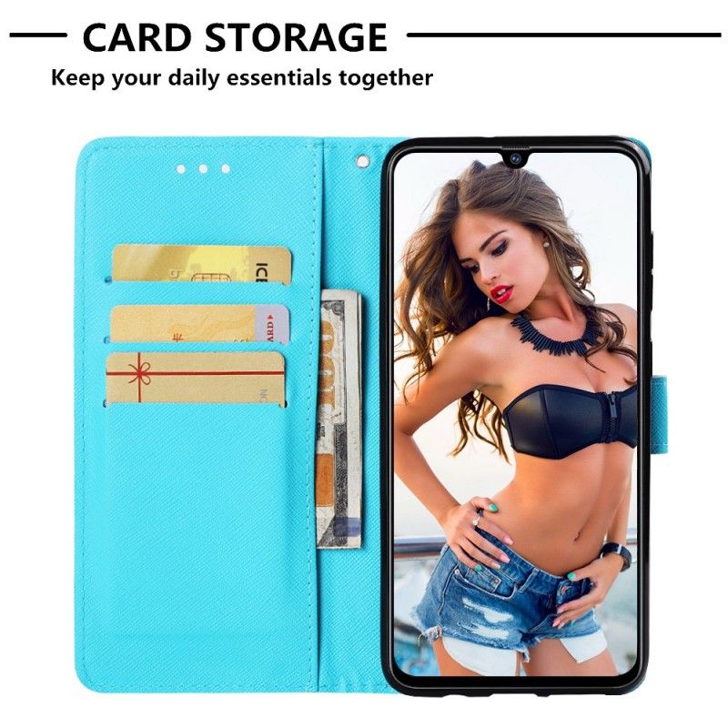 Cover Folio-hoesje Samsung Galaxy A70 Telefoonhoesje Rode Dromenvanger