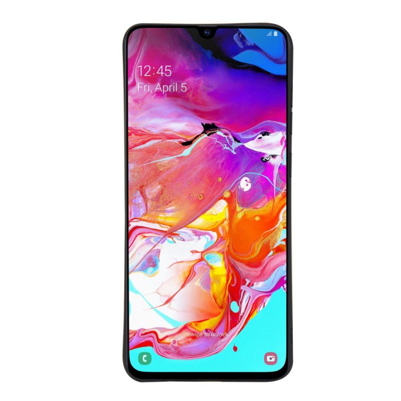 Cover Hoesje Samsung Galaxy A70 Bruin Groen Telefoonhoesje Camouflage