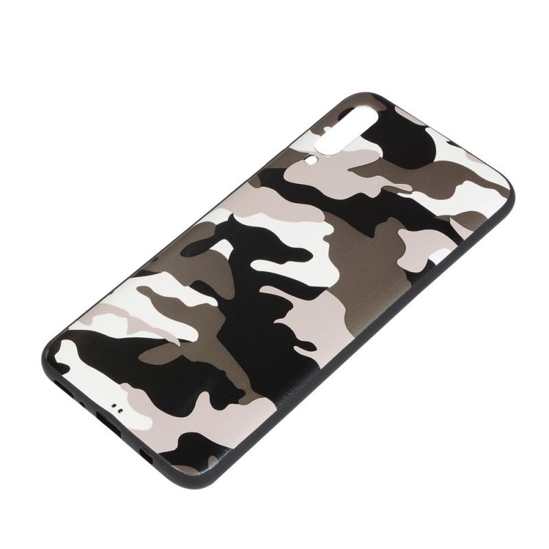 Cover Hoesje Samsung Galaxy A70 Bruin Groen Telefoonhoesje Camouflage