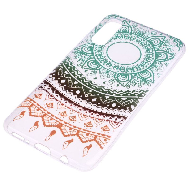 Cover Hoesje Samsung Galaxy A70 Telefoonhoesje Naadloze Vintage Kleurrijke Mandala