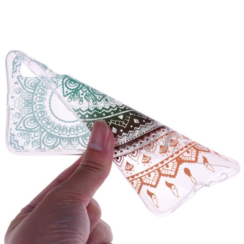 Cover Hoesje Samsung Galaxy A70 Telefoonhoesje Naadloze Vintage Kleurrijke Mandala