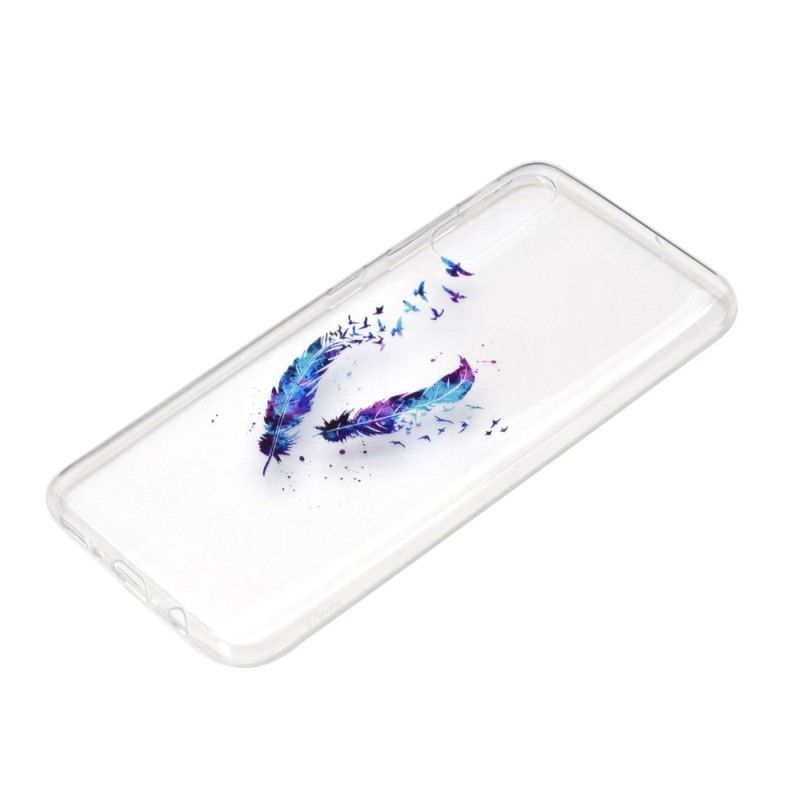 Cover Hoesje Samsung Galaxy A70 Telefoonhoesje Transparante Veren