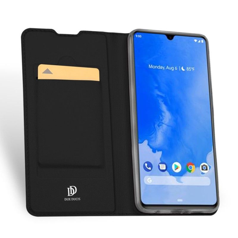 Folio-hoesje Samsung Galaxy A70 Marineblauw Zwart Pro Dux Ducis Huid