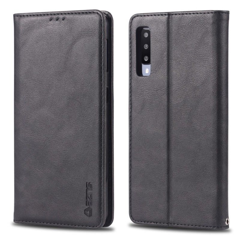 Folio-hoesje Samsung Galaxy A70 Rood Zwart Retro Azns