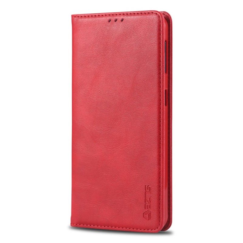 Folio-hoesje Samsung Galaxy A70 Rood Zwart Retro Azns