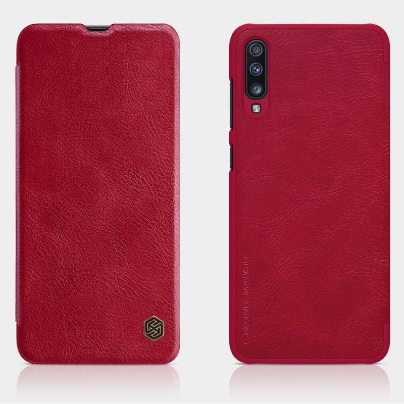 Folio-hoesje voor Samsung Galaxy A70 Rood Nillkin Qin-Reeks