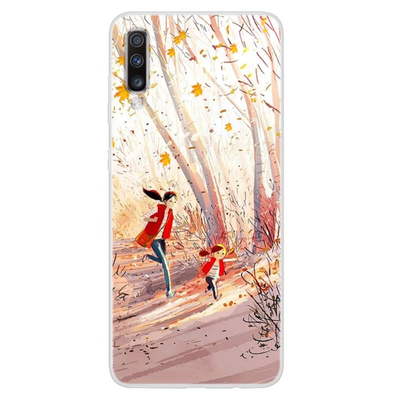 Hoesje Samsung Galaxy A70 Herfstlandschap