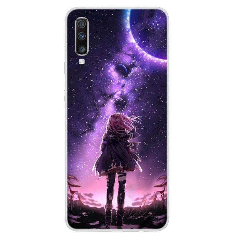 Hoesje Samsung Galaxy A70 Magische Volle Maan