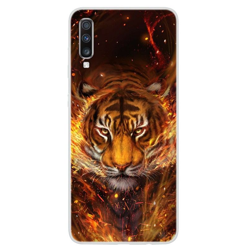 Hoesje Samsung Galaxy A70 Vuurtijger