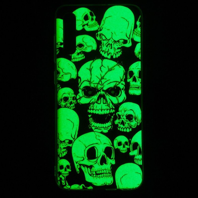 Hoesje voor Samsung Galaxy A70 Aandacht Fluorescerende Schedels