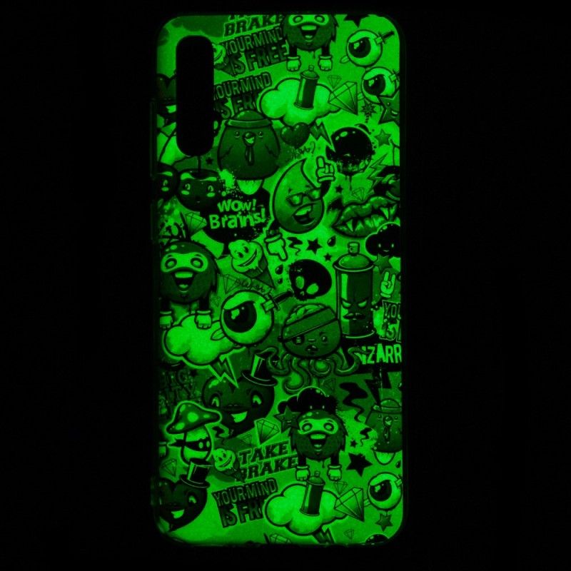 Hoesje voor Samsung Galaxy A70 Fluorescerende Waanzin