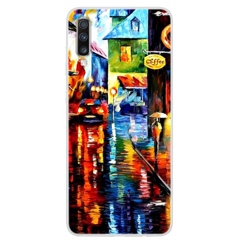 Hoesje voor Samsung Galaxy A70 Koffieverf