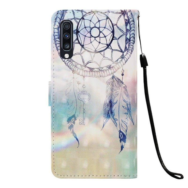 Leren Hoesje Samsung Galaxy A70 Pastel Dromenvanger