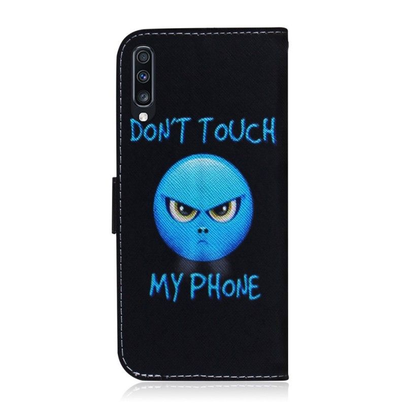 Leren Hoesje voor Samsung Galaxy A70 Emoji-Telefoon