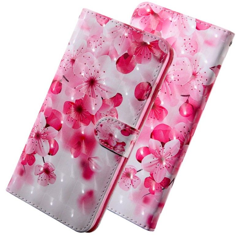 Bescherming Hoesje Sony Xperia 10 Plus Telefoonhoesje Roze Bloemen