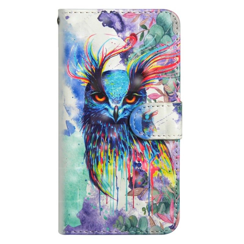 Leren Hoesje voor Sony Xperia 10 Plus Aquarel Vogel